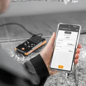testo 416 - Anemómetro de molinete digital de 16 mm con conexión a la App - Imagen 4